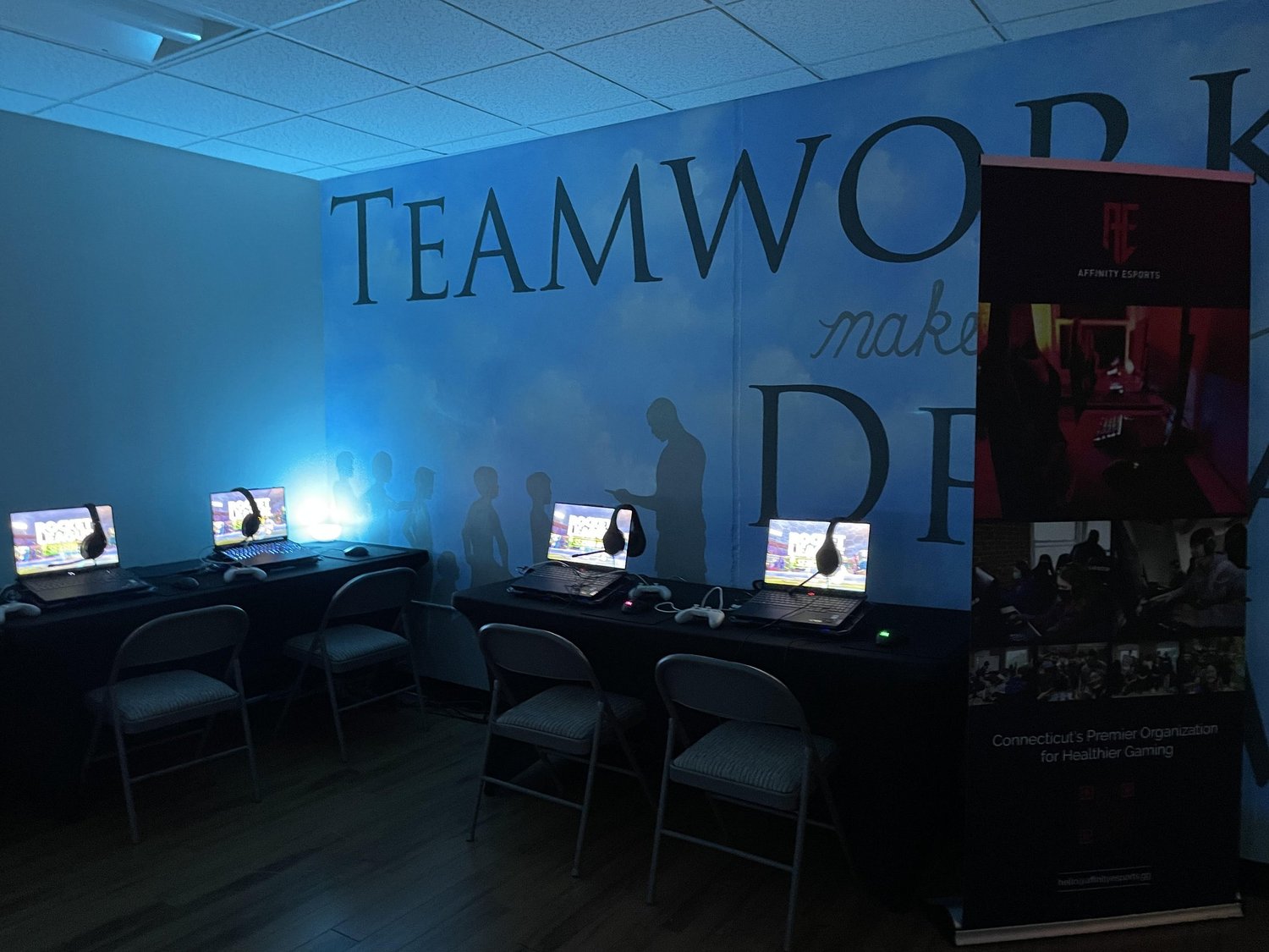 The TEAMWORK wall at Milford